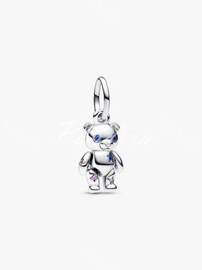 Pandora Movable Teddy Bear Dangle Charm